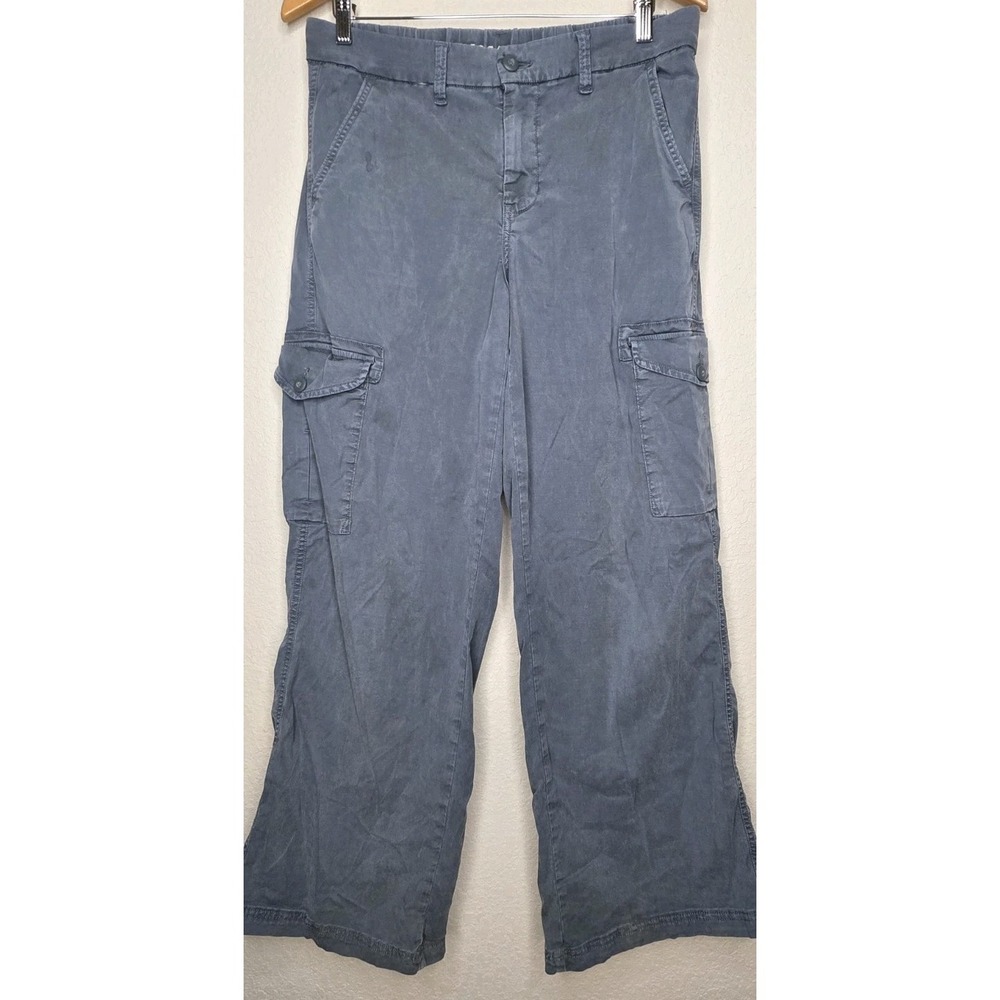 American Eagle Cargo Pants Women 8x30.5 Mid Rise Baggy Wide Leg Utility Grunge